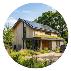 Woning met zonnepanelen